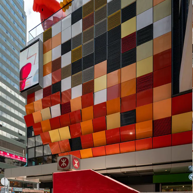 商場(chǎng)外立面裝飾鋁單板