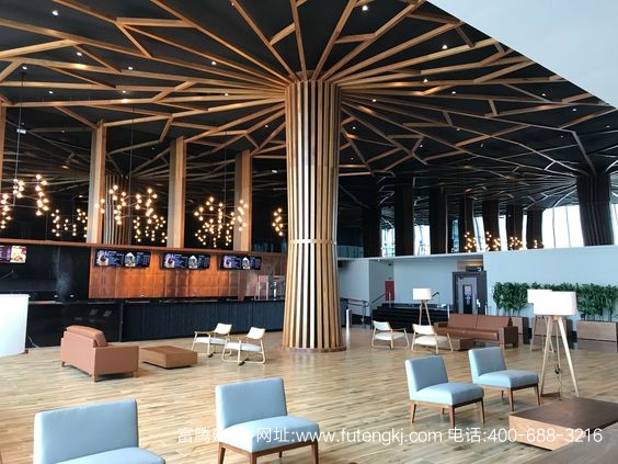 弧形鋁樹方通裝飾效果圖1 弧形鋁樹方通裝飾效果圖1